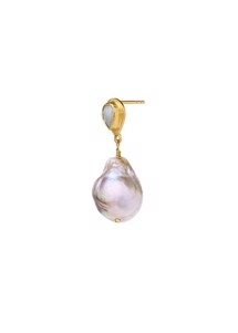 Teddy single earring Forgyldt Maanesten 